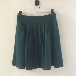 Emerald green skirt